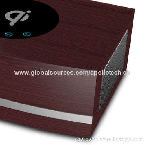 Wooden Speaker, Built-in Qi Wireless, 20Hz-20kHz Frequency Response, V4.0 + EDR BT Version, 1,540
